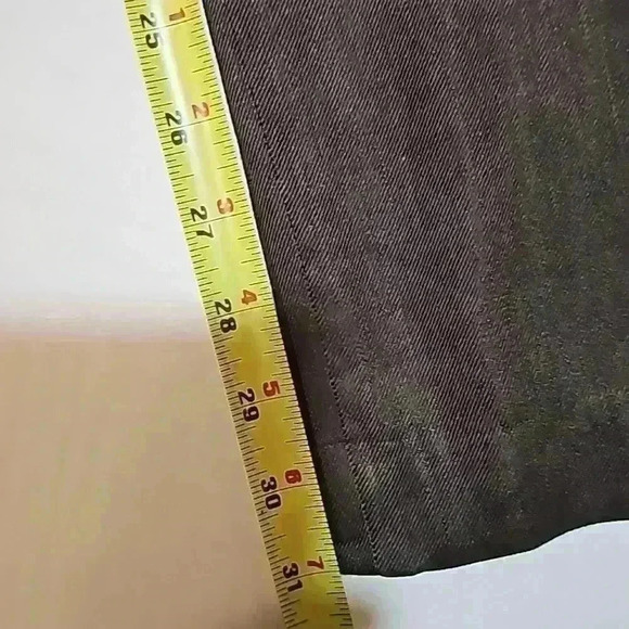 Alfani Women's pants sz 16W color brown wide leg flat front palazzo linen blend - Picture 9 of 15